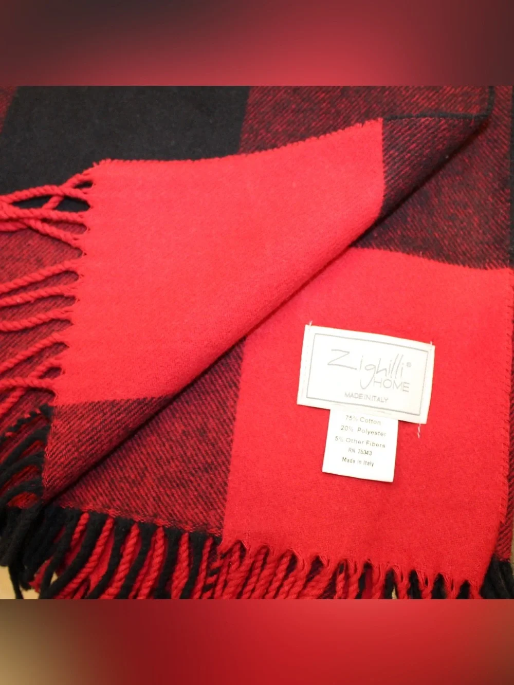 Buffalo plaid throw (NWT)